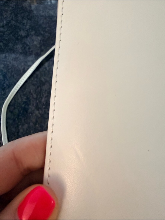 CELINE White Leather Crossbody Sunglasses or Phone Pouch with cleaning cloth main image 6